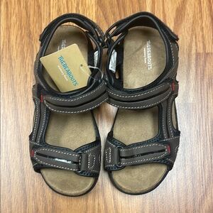 Therabouts Kids Sandals - Brown and Black